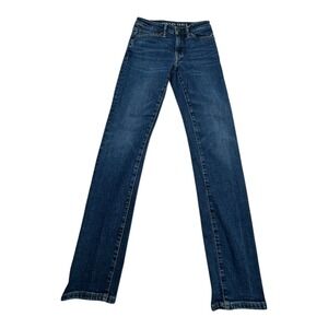 American Eagle Outfitters Women Dark Wash Straight Leg Jeans Size 26x30